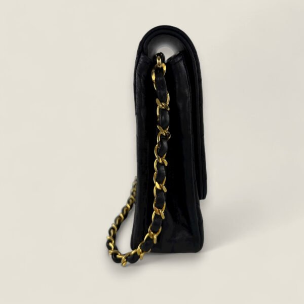 Chanel vintage matelasse single flap ketting Chanel vintage matelasse single flap ketting