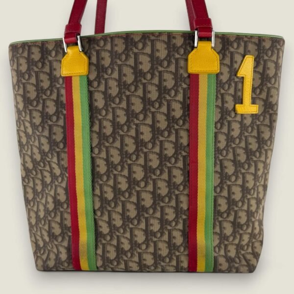 Dior Rasta Trotter Tote pre-owned vintage designer tas Dior Rasta Trotter Tote pre-owned vintage designer tas