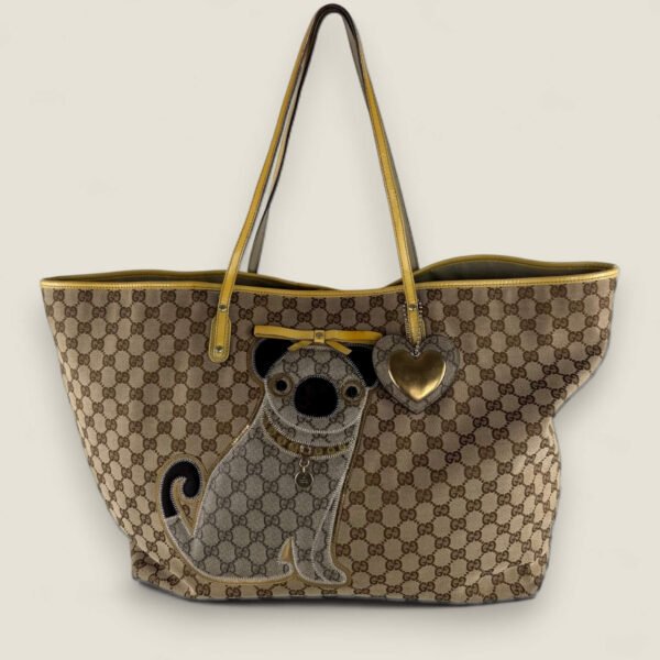 Gucci designer handtas met mopshondje Gucci designer handtas met mopshondje