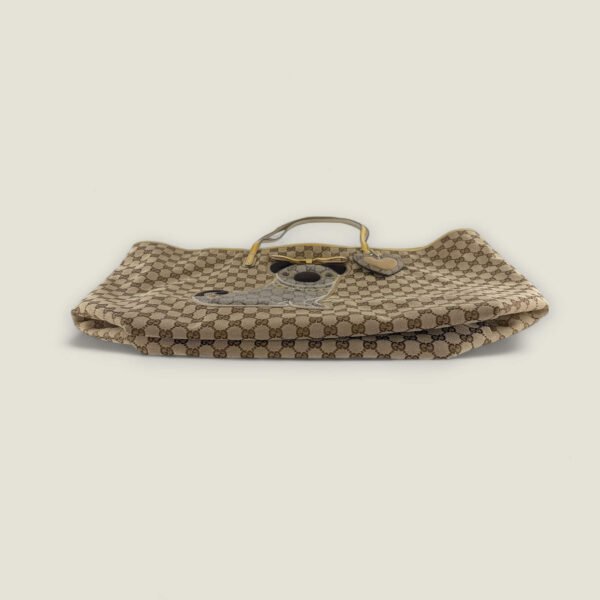 Gucci tote bag met iconisch monogram en hond Gucci tote bag met iconisch monogram en hond