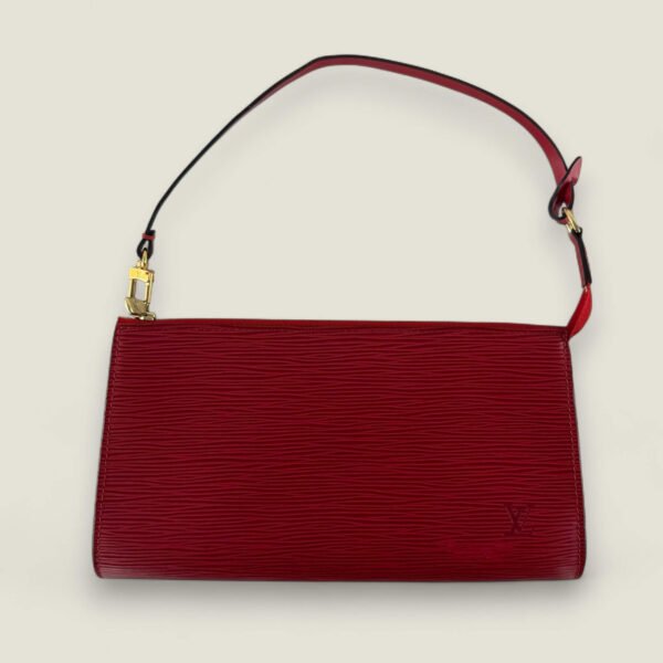 Louis Vuitton Pochette Accessoires Epi rood Louis Vuitton Pochette Accessoires Epi rood