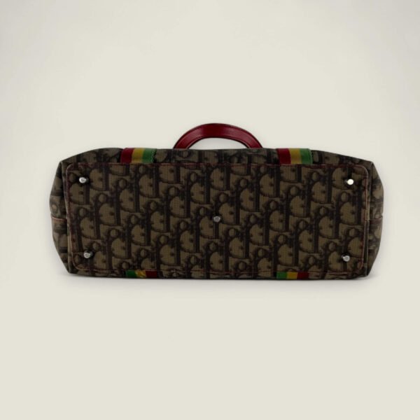 Onderkant Christian Dior Rasta trotter tote bag Onderkant Christian Dior Rasta trotter tote bag