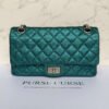 Chanel 2 55 reissue 225 metallic blauw tas
