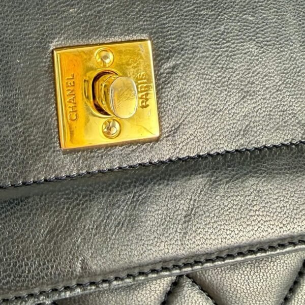Chanel Double Flap Half Moon 24 karaats vergulde hardware