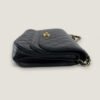 Chanel Double Flap Half Moon vintage patina lamsleer