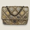 Chanel Paris-Dubai perforated metallic lambskin medals flap