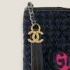 Chanel clutch zilver goud hardware