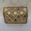 Chanel gold metallic lambskin flap