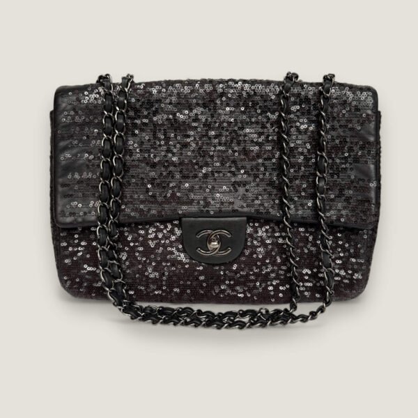 Chanel jumbo sequined moonlight on water flap Chanel jumbo sequined moonlight on water flap