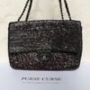 Chanel jumbo tas zwarte pailletten Chanel jumbo tas zwarte pailletten