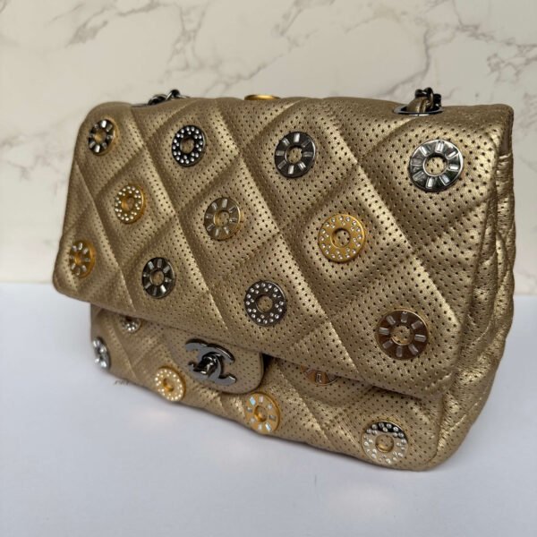 Chanel metallic gold shoulder bag