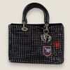 Dior medium metallic tweed patch Diorissimo satchel