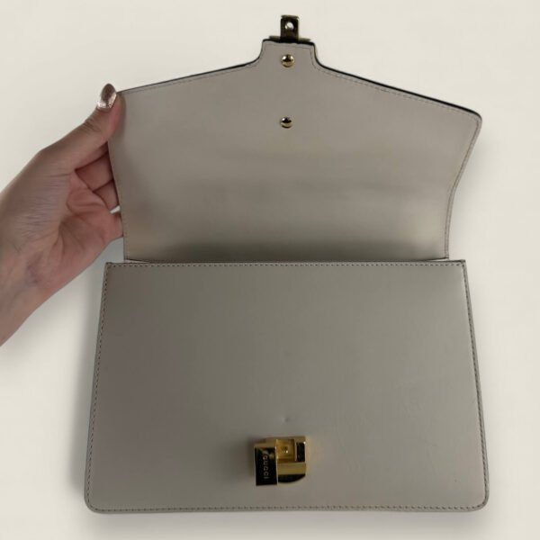 Gucci Sylvie tas kalfsleer wit