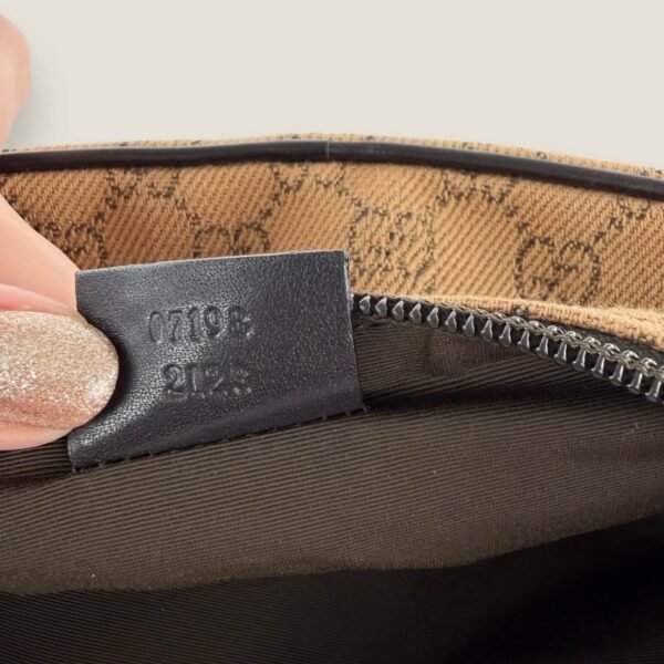 Gucci boat bag canvas stiksel detail