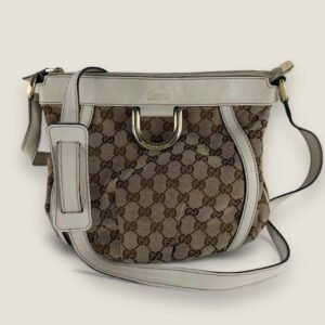 Gucci small Abbey D ring messenger GG canvas