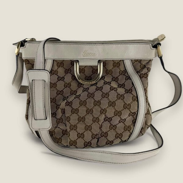 Gucci small Abbey D ring messenger GG canvas