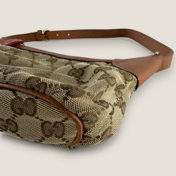 Gucci vintage pochette beige brown monogram