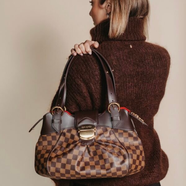 Authentieke Louis Vuitton Sistina PM Damier Purse Curse