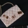 Purse Curse Chanel jumbo quilted calfskin triple stitched beige