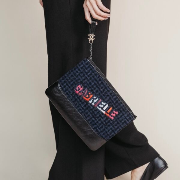 Originele Chanel clutch tweed