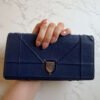 Dior Diorama Croisiere WOC blauw leer front detail