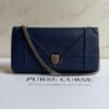 Dior Diorama Croisiere WOC blauw leer front view