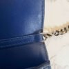 Dior Diorama blue leather wallet on chain on body