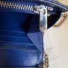 Dior Diorama chain wallet blauw leer hardware zilver detail