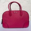 Gucci Diamanté Bright Leather Satchel roze voorkant