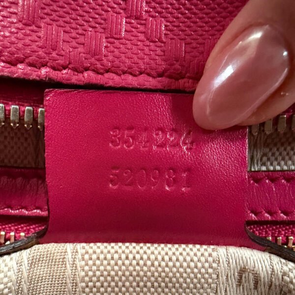 Gucci Diamanté tas roze authenticiteit detail