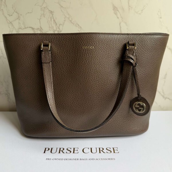 Gucci Lady Dollar tote bruin leer