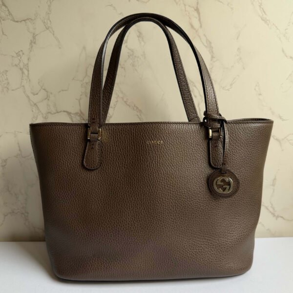 Gucci Lady Dollar tote pebbled leather