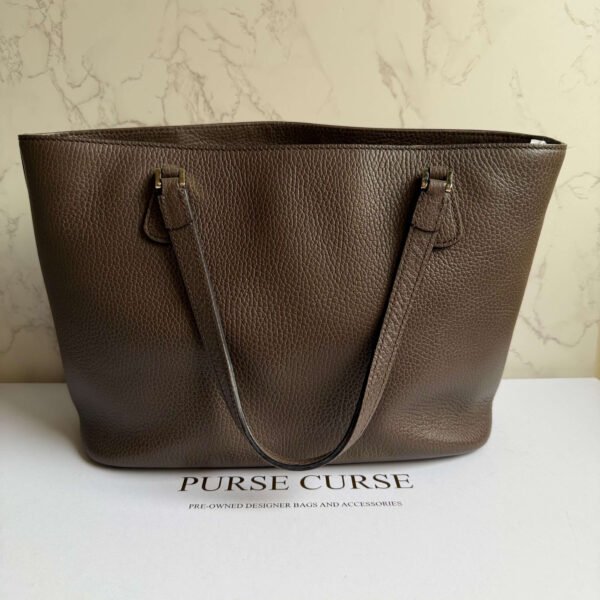 Gucci brown leather Lady Dollar tote