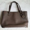 Gucci brown pebbled leather handbag