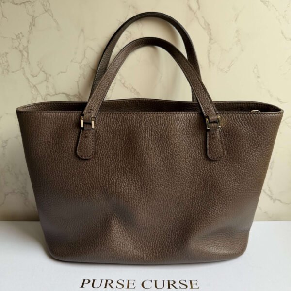 Gucci brown pebbled leather tote