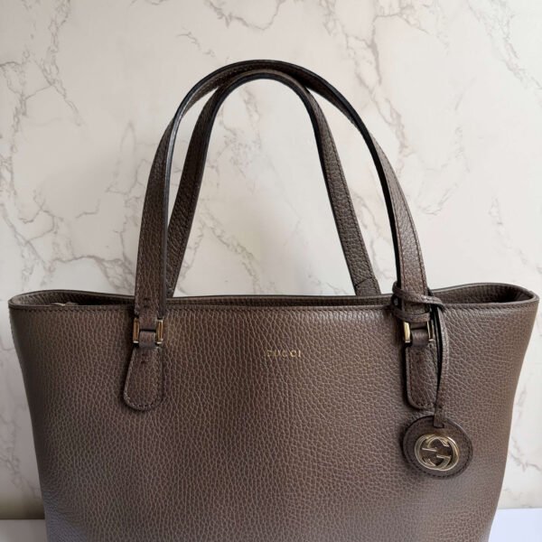 Gucci pebbled leather Lady Dollar tote
