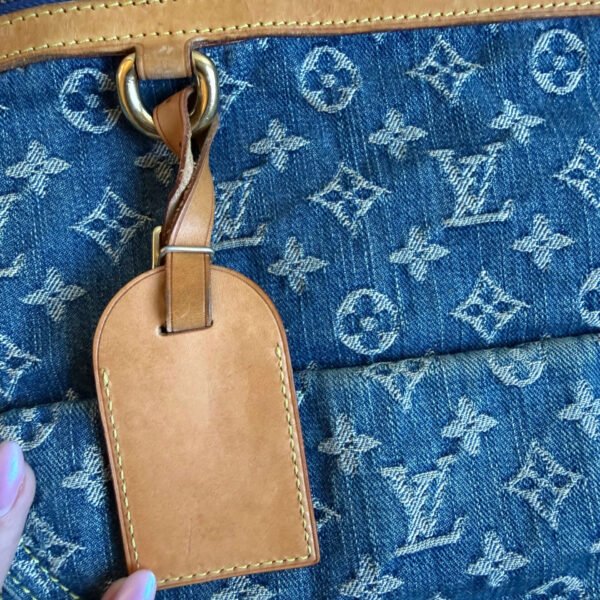 Louis Vuitton denim shopper vintage Louis Vuitton denim shopper vintage