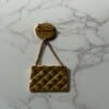 Authentieke Chanel broche handtas 24k verguld