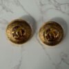 Chanel vintage CC logo oorbellen - pre-owned 