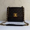 Chanel vintage crossbody 1994-1996 zwart lamsleer XL CC turnlock