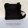 Achterkant Prada schoudertas zwart nylon unisex Achterkant Prada schoudertas zwart nylon unisex