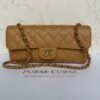Chanel East West flap beige caviar Chanel East West flap beige caviar