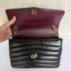 Chanel burgundy lining detail