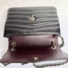 Chanel reversed chevron flap