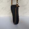 Christian Dior saddle pochette blauw denim Christian Dior saddle pochette blauw denim