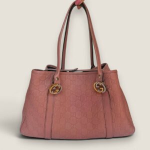 Gucci Guccissima Twins tote bag roze leer