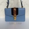 Gucci Sylvie lichtblauwe schoudertas