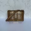 Hoekjes Chanel Gold Leather CC Cutout Medium Boy Flap Bag