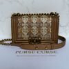 Purse Curse Chanel Bronze Leather CC Cutout Small Boy Flap Bag