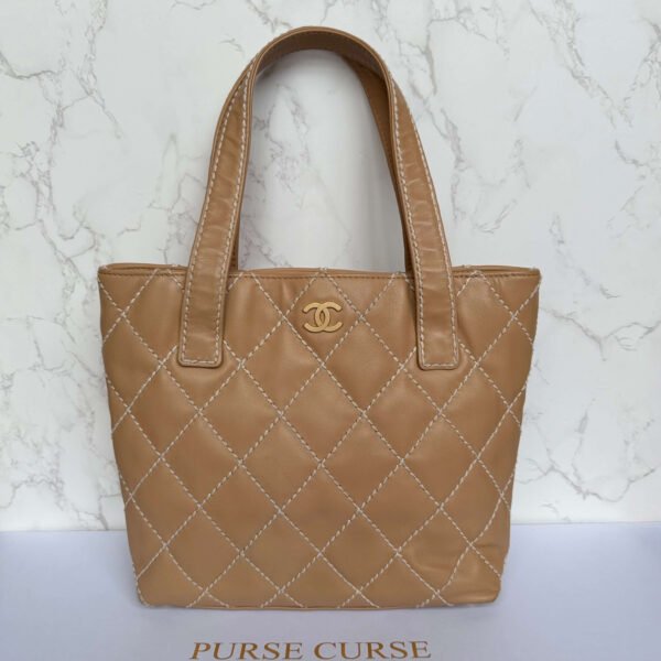 Tweedehands Chanel tas kopen wild stitch beige Tweedehands Chanel tas kopen wild stitch beige